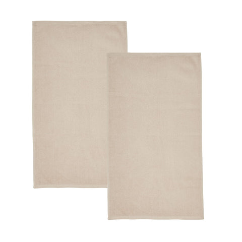 Catherine Lansfield Quick Dry Cotton Bath Sheet Pair Natural