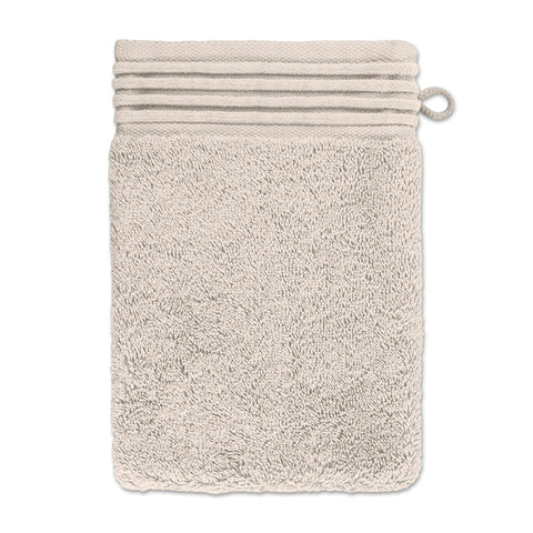 Möve Loft wash glove 15 x 20 cm made of 100% cotton (Spinair), papyrus