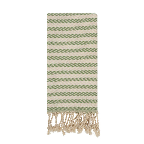 Blue Beach Turkish Towel Striped - 90 x180cm Large Turkish Hammam Peshtemal Towel - Super Absorbent, Quick Dry, Lightweight