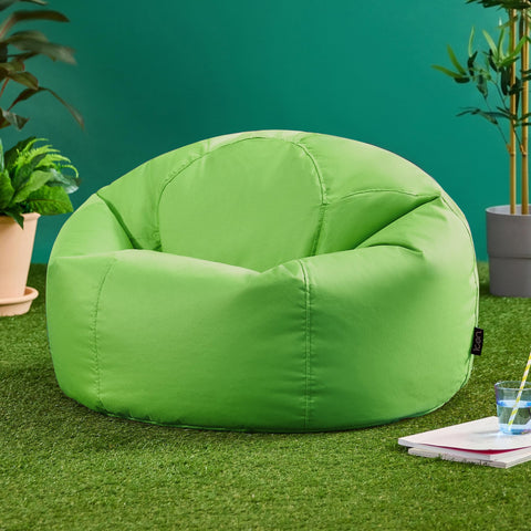 Bean Bag Bazaar Kingston Outdoor Bean Bag & Footstool with Filling, Green