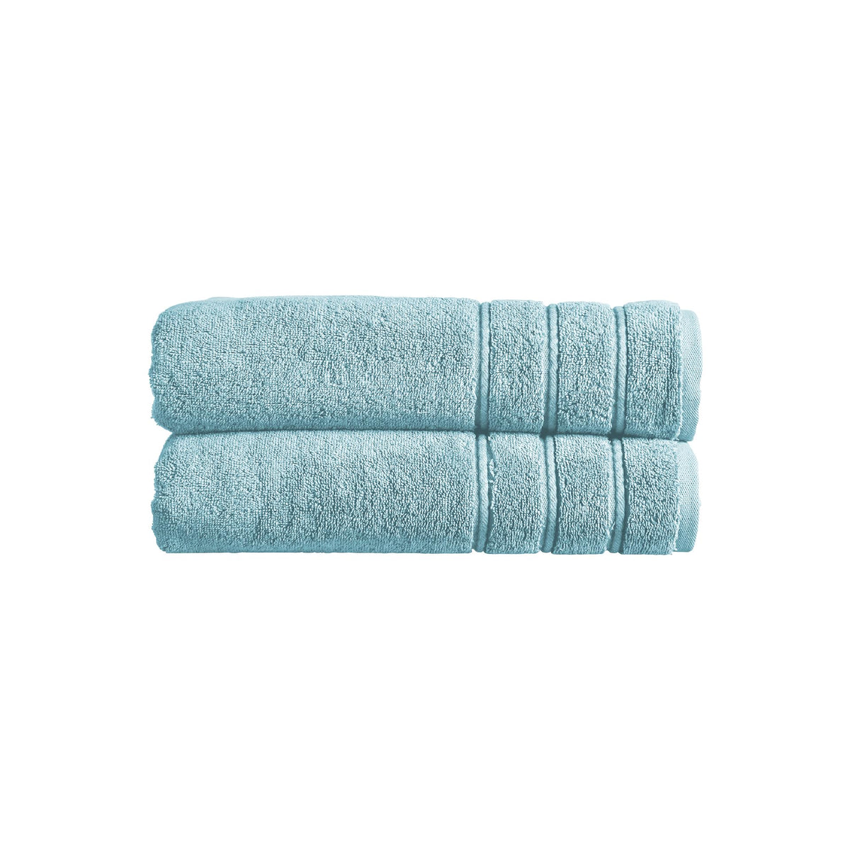 Christy Antalya Large Bath Sheets | Set of 2 | 100% Turkish Cotton | 600GSM | Soft Plush Luxury Bath Towels | 90cm x 150cm | Quick Dry | Ocean Blue