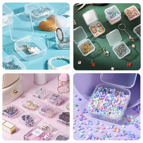 UNINGYI Bead Organiser Storage Box, Small Storage Boxes with Lid (Small)