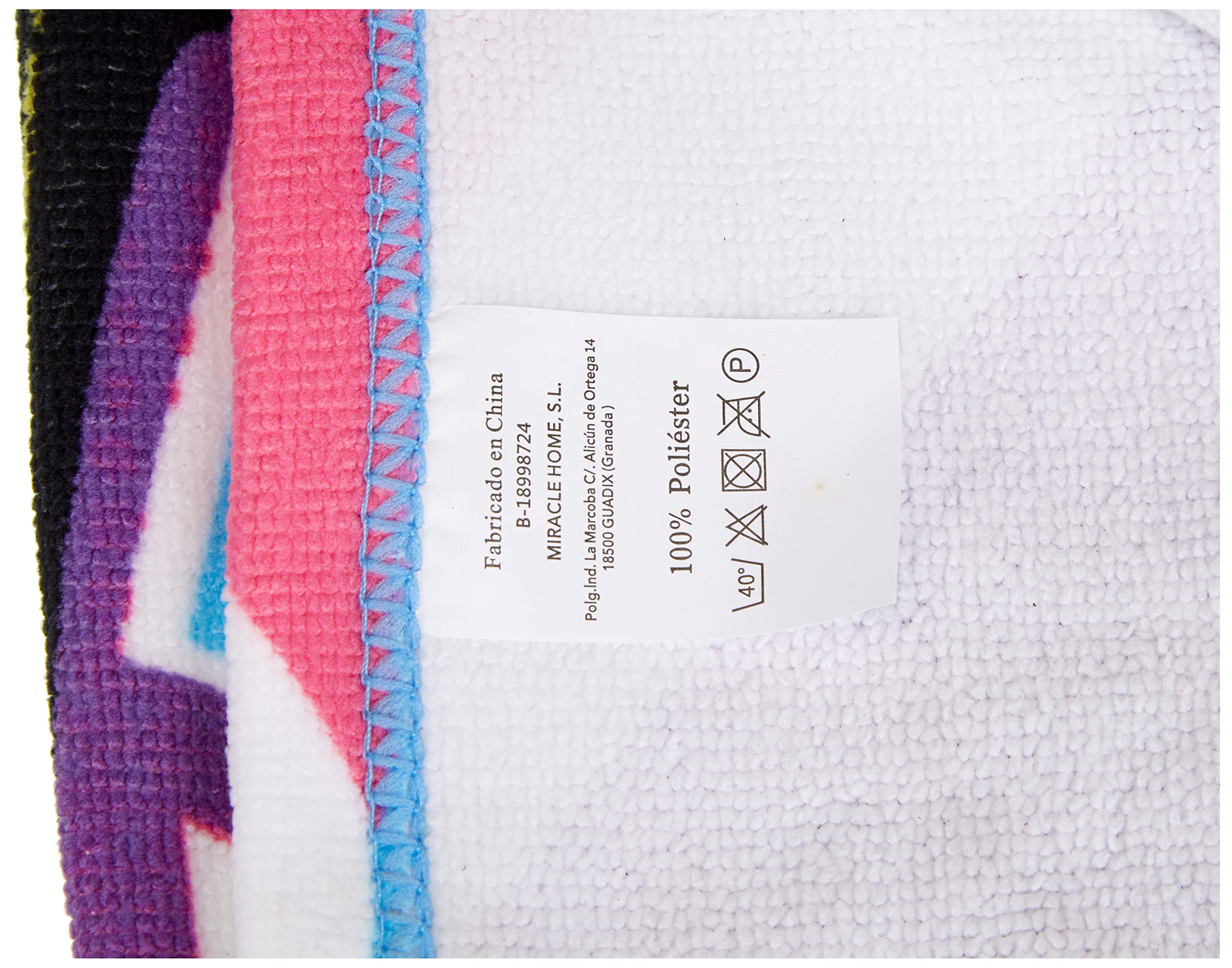 Miracle Home Aloha Microfibre Beach Towel, Multicoloured, 75 x 145 cm 15073