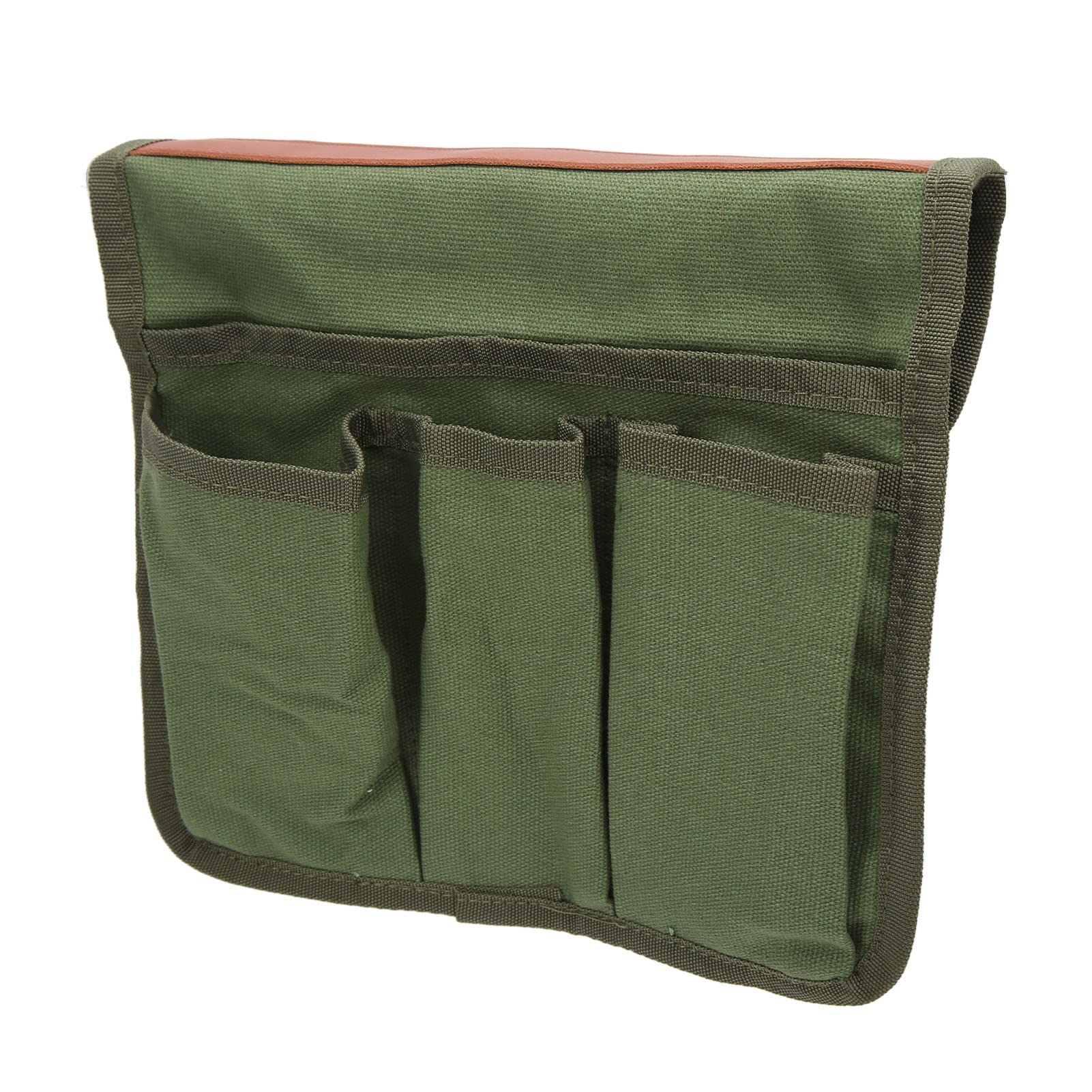 Alomejor Camping Chair Armrest Storage Bag with 3 Pouch Side Pocket for Outdoor Hiking (Military Green)