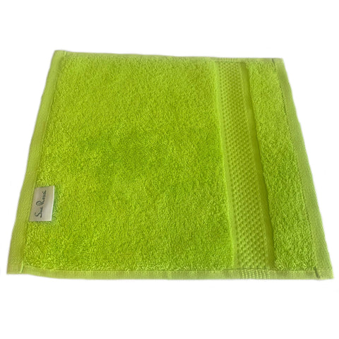 Sue Rossi Face Cloths Pack of 2 or 6, Turkish Combed Cotton, 30cm x 30cm Wash Cloth Fingertip Flannel, Soft & Absorbent