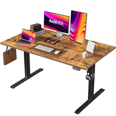 Agilestic Height Adjustable Electric Desk, 2 Memory Height, 140x80cm