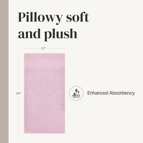 Modern Threads Amrapur Overseas Air Cloud 6-Piece 100% Zero-Twist Cotton Towel Set - Bath Towels, Hand Towels, & Washcloths