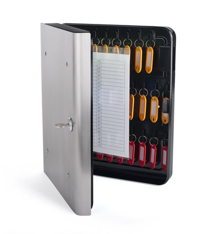 PAVO -Premium Designer Key Cabiner, Key Safe with modern front for 54 keys, size : 25 × 7 × 30 cm - 8018567