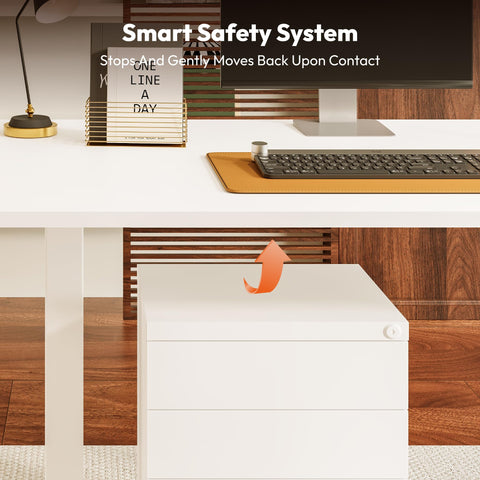 SANODESK 140 * 60 Electric Standing Desk Height Adjustable Standing Desk Sit Stand Table Adjustable Desk Stand Up Desk with Hook&Cupholder for Home