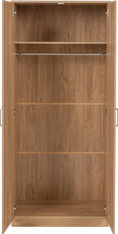 Seconique Dakota 2 Door Wardrobe in Oak