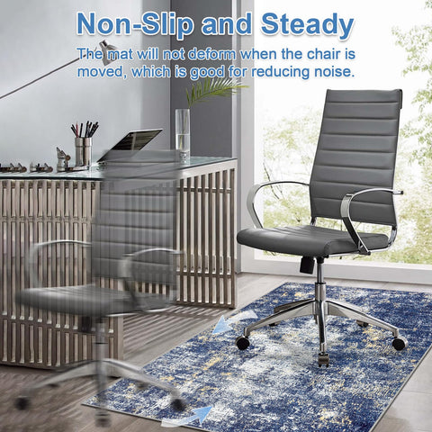 Capslpad Office Chair Mats for Hardwood Floor 90x120cm Non-Slip Modern Abstract Home Multi Purpose Chair Mat Low Pile Floor Protectors Computer Chair
