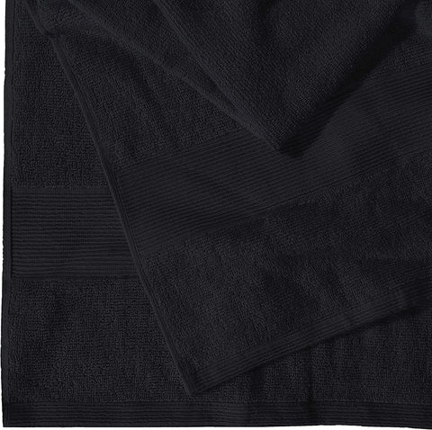 Textile Do Extra Large Super Jumbo Bath Sheet Towel 100% Egyptian Cotton XL Bath Sheets(100 x 200 cm-600 GSM) (Black)
