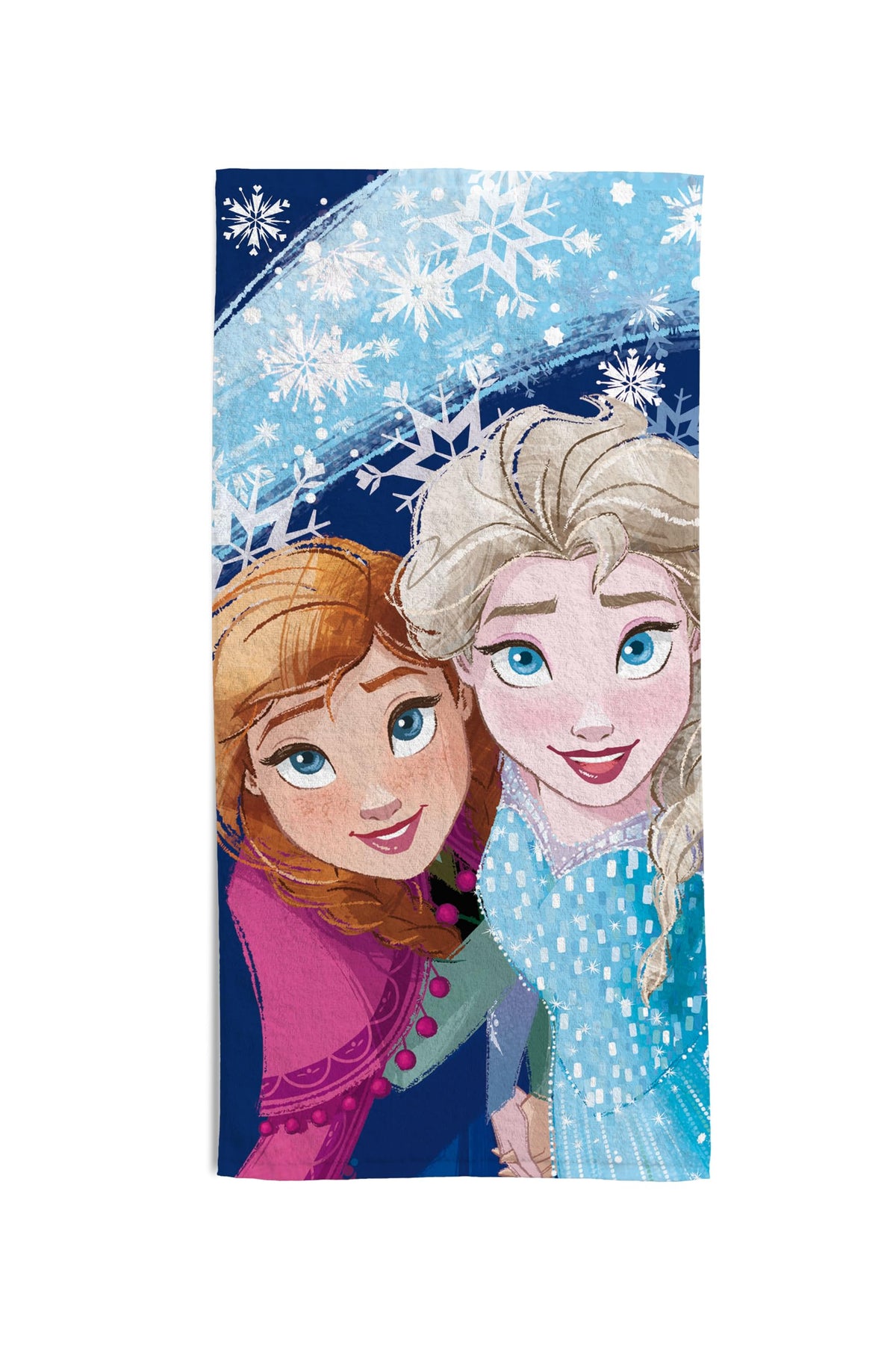 hermet, Disney Frozen Beach Towel, 70 x 140 cm, Beach or Pool Towel, 100% Soft Cotton, Practical and Lightweight