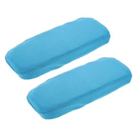 sourcing map Chair Armrest Slipcovers Covers, 22 x 7cm Polyester Removable Seat Hand Rest Protector for Office Chairs Desk Chair(Lake Blue)