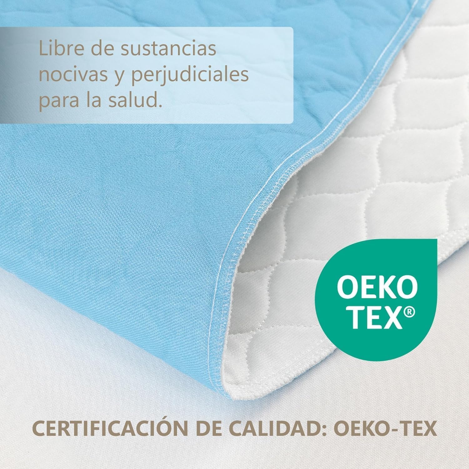 Washable and Adjustable Bed Pads for Adults, Waterproof, Reusable, 4 Layers, Over 200 Washes. Made in Spain. (1, 180 x 85 (2 Units))