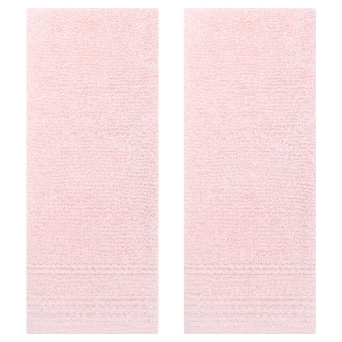 HMETOL Striped Comfort and Quick Drying Hand Towel Set (14 x 30 Inches)