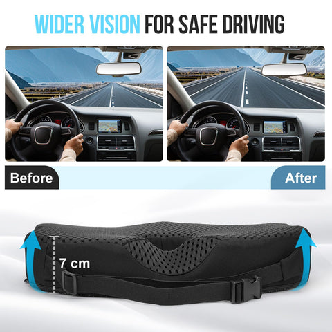 Arbanith Car Seat Cushion for Driving – Ergonomic Wedge Memory Foam Booster