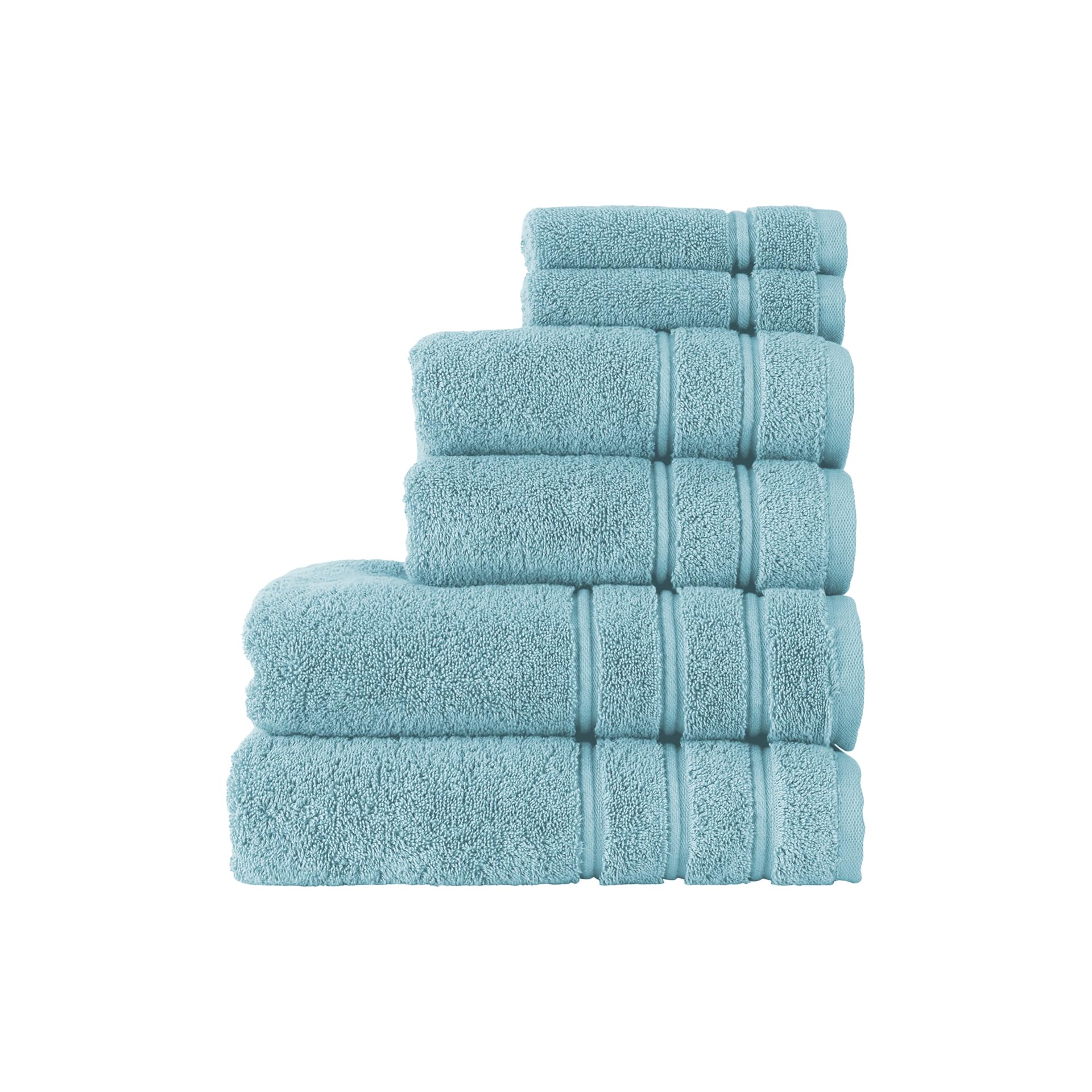 Christy Antalya Large Bath Towels | Set of 6 | 100% Turkish Cotton | 600GSM | Soft Plush Luxury Towel Set