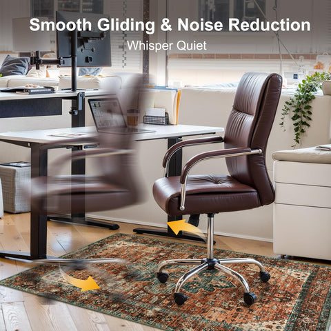 Anidaroel 48"x60" Chair Mat for Wood/Tile, Desk Chair Rug for Hard Floors, Low Pile Carpet Mat