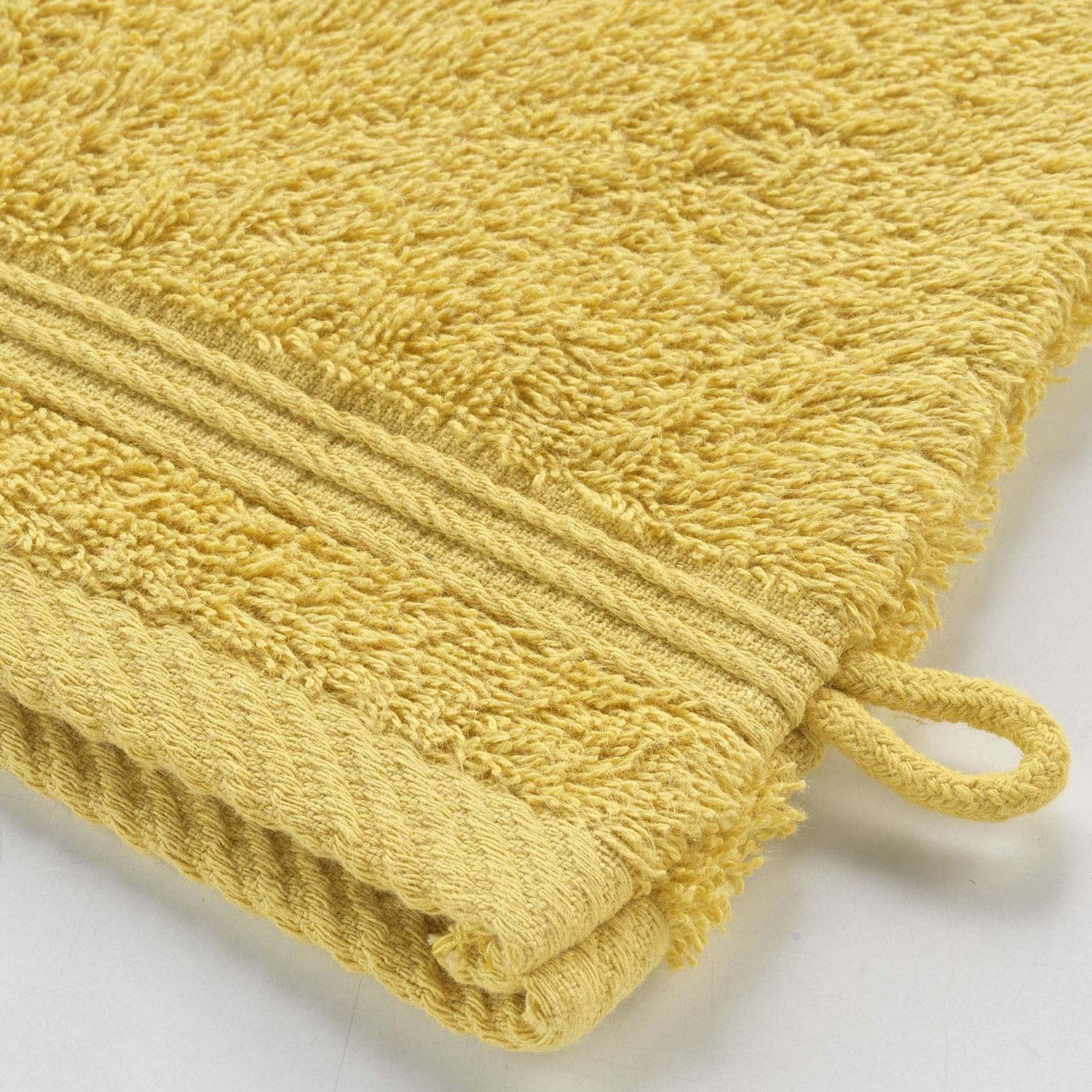 Douceur d'Intérieur, Mimosa 1801475 Face Cloths 15 x 21 cm 100% Cotton Pack of 2