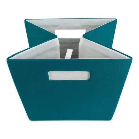 DII Poly-Cube Storage Collection Hard Sided, Collapsible Solid, Large, Teal