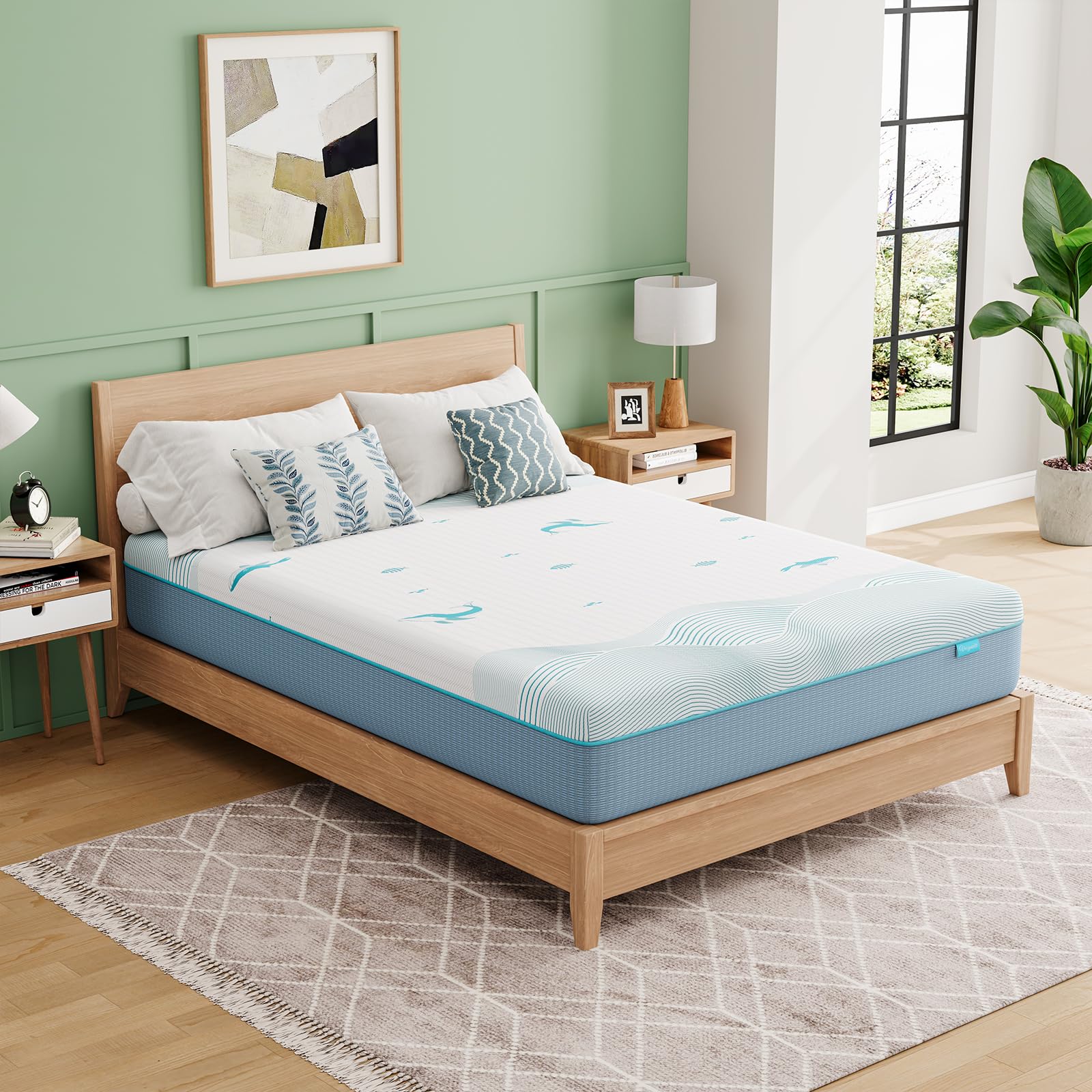 Vesgantti 20CM Ocean-Inspired Memory Foam Mattress - Double, Medium Firm