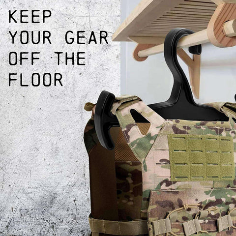 Elprico Multipurpose Heavy Duty Hanger,Anti-Slip,High Load Bearing Clothing Hanger,Ideal for Body Armor, Police, Military Gear, Scuba