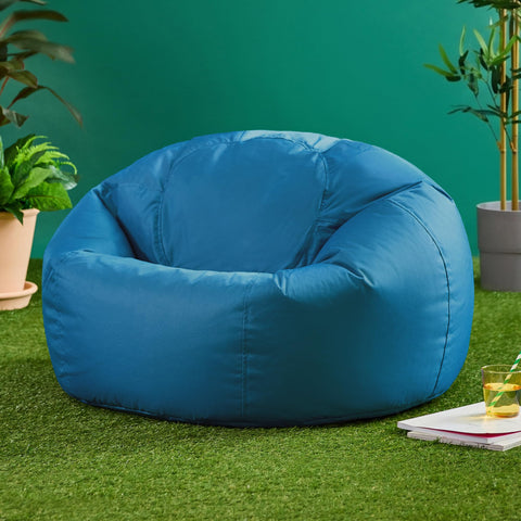 Bean Bag Bazaar Kingston Outdoor Bean Bag with Filling Included, Teal
