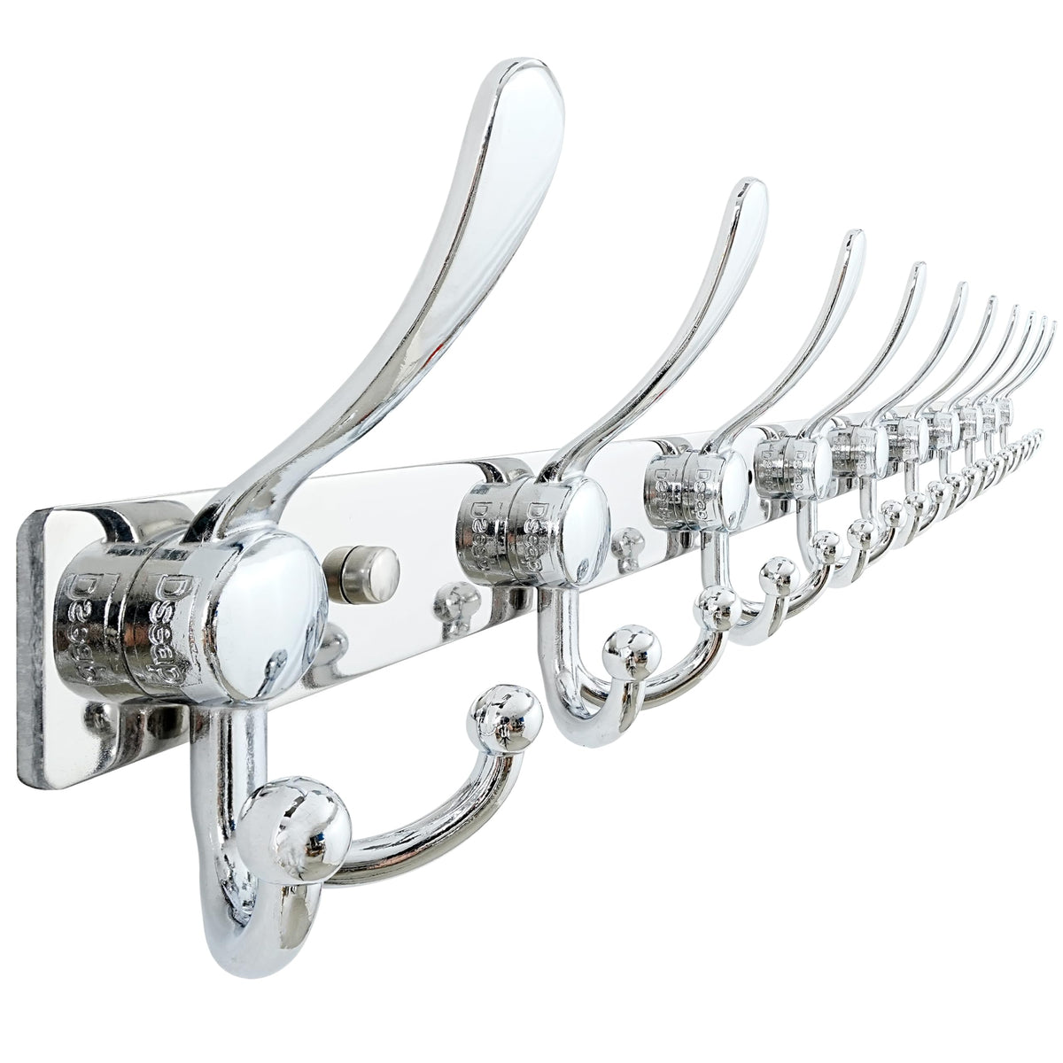 Dseap Coat Rack Wall Mount 94cm, Heavy Duty 2.5mm Base vs Flimsy 1mm, Double-Thick Solid Anti-Snap Hooks