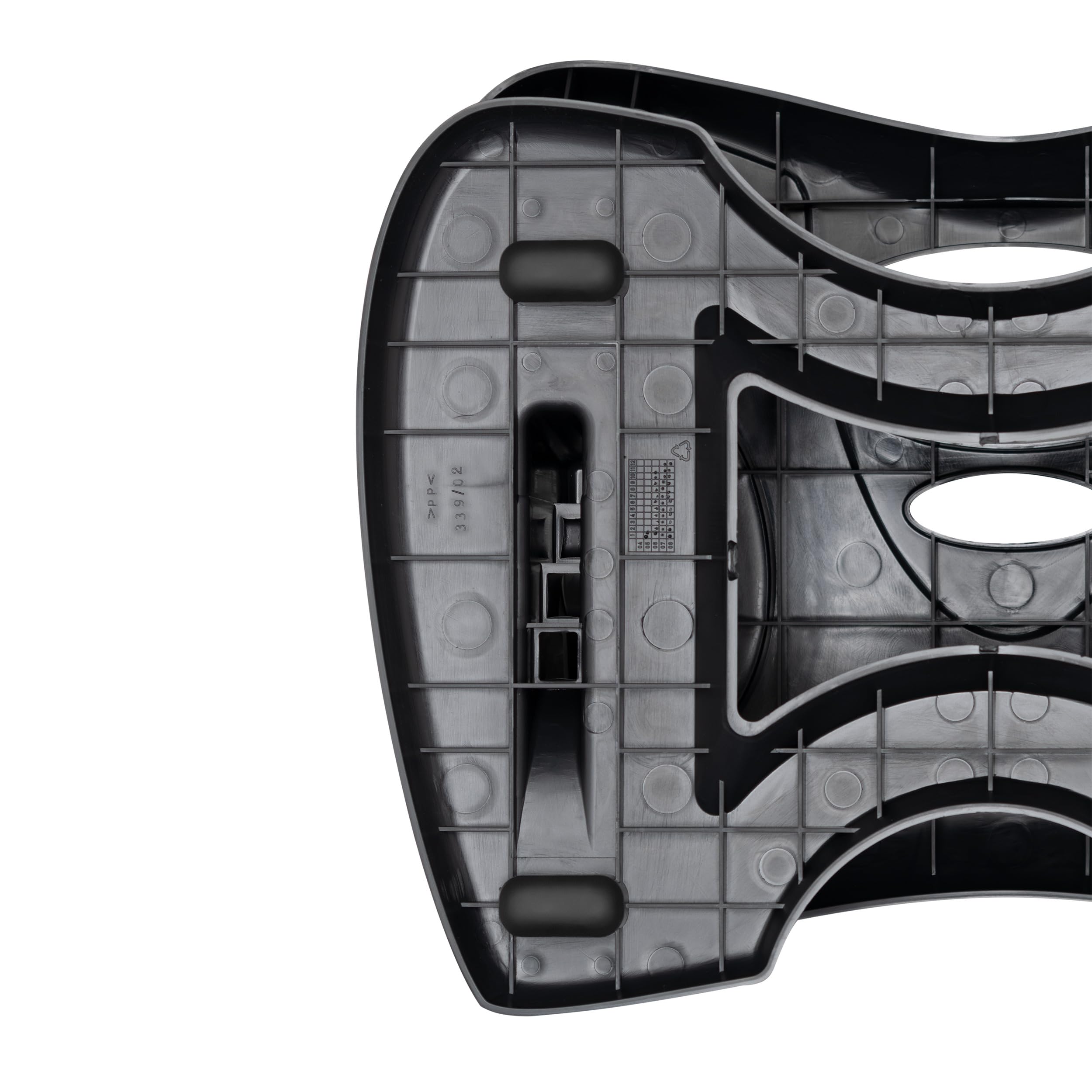 Unilux Nymphea Ergonomic Footrest – Adjustable Height & Tilt, Anti-Slip, Black, 42 x 32 cm