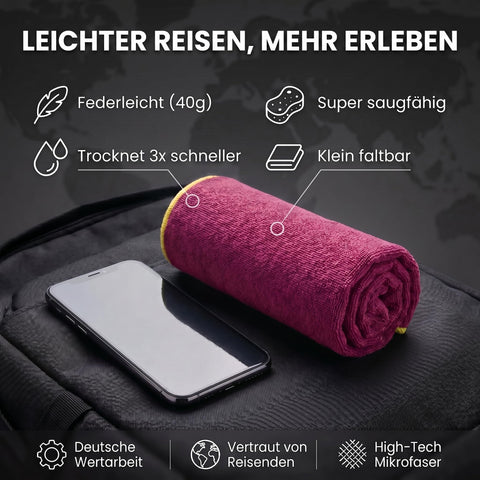 LightDry® Microfiber Sports Towel – Quick-Dry, Soft & Compact