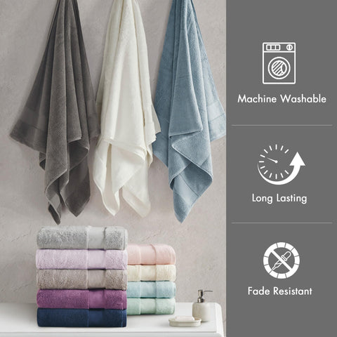 Madison Park Turkish Bath Towel Set, grey