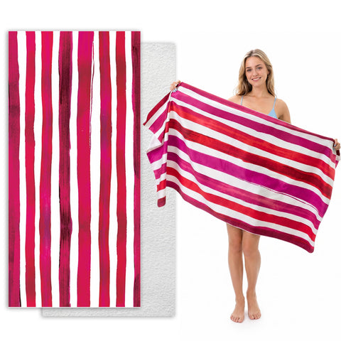 GZYUNFA Microfibre Beach Towel Extra Large 160x80cm – Oversized Sand Free Quick Dry Beach Towels for Adults