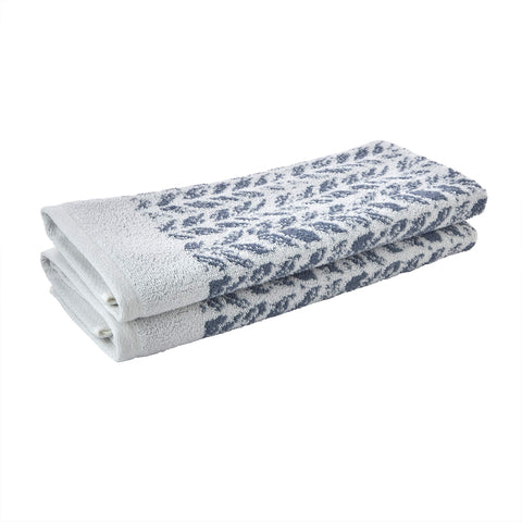 SKL Home by Saturday Knight Ltd. 100% Turkish Cotton Hand Towel Set, Denim, 16"x26"