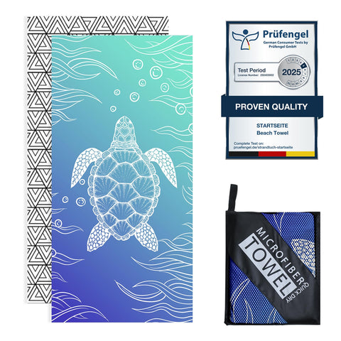 Startseite 200 x 90 cm Microfibre Towel - Large Size Quick Drying Microfibre Beach Towels for Adults, Sand-Free