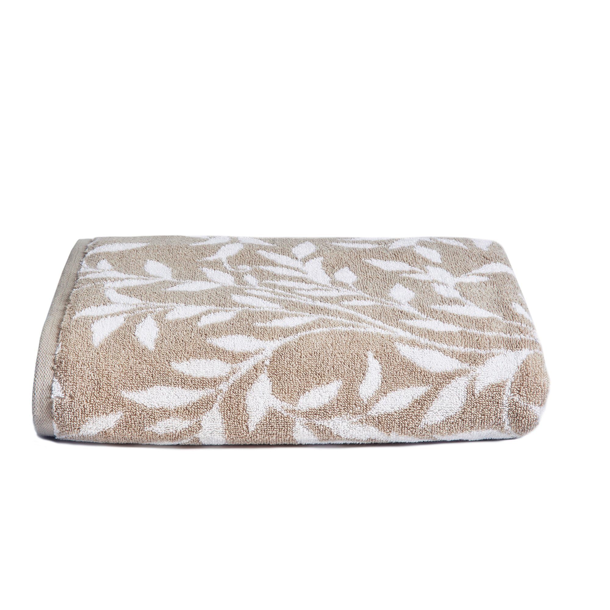 Dreams & Drapes Bathroom - Sandringham - 100% Cotton Bath Towel - 70 x 130cm in Natural, (SGWNLUXPZD)