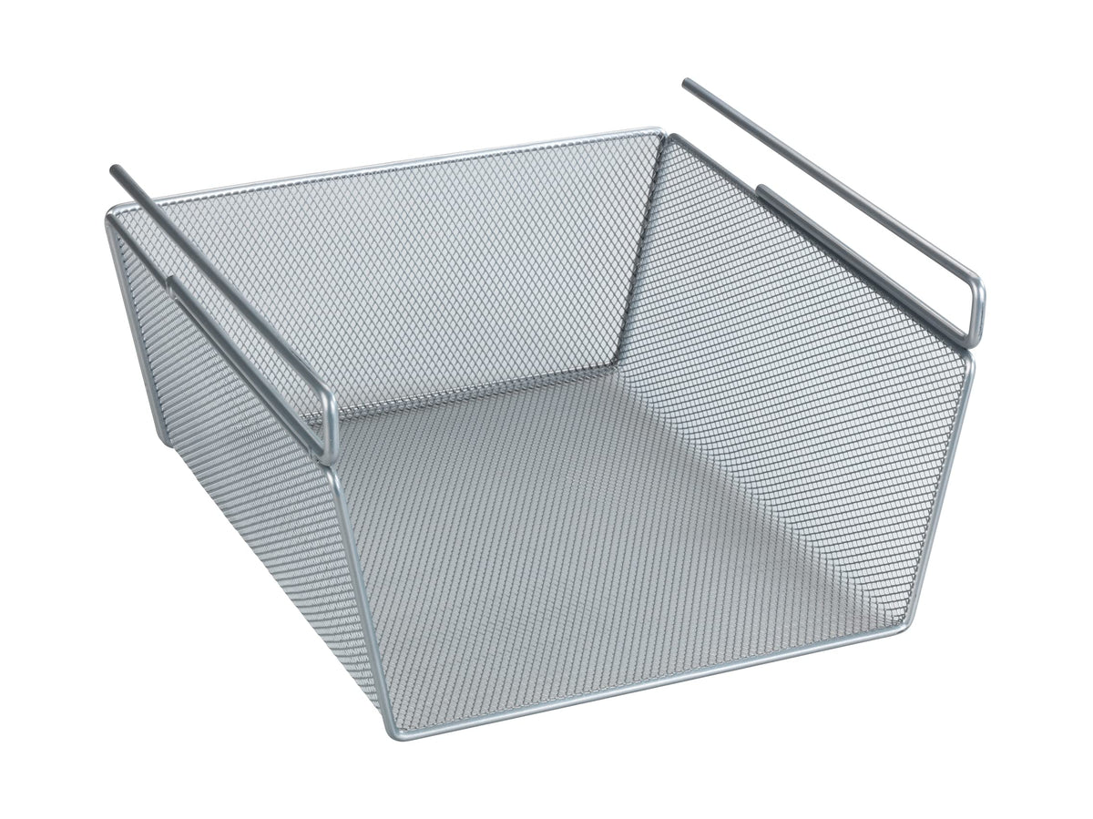 Wenko 53142100 Basket, Matt Silver, 28 x 14 x 23 cm
