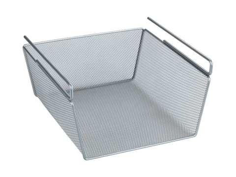 Wenko 53142100 Basket, Matt Silver, 28 x 14 x 23 cm