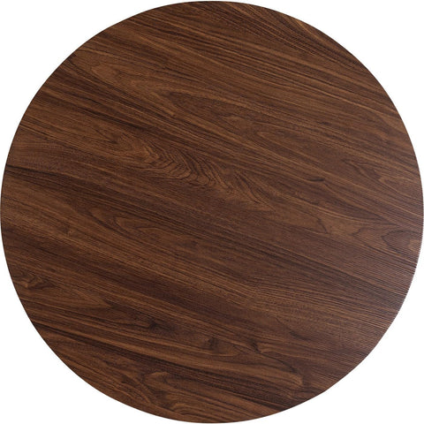 Kare Design Dining Table Schickeria, Round, Walnut and Black, 80cm Diameter