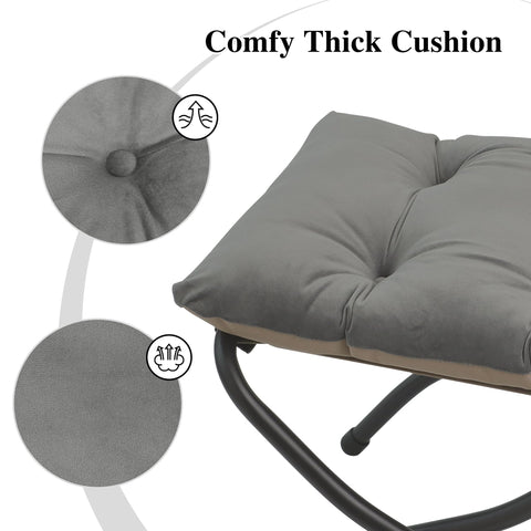 Mordchil EU 15"(H) Folding Ottoman, Foldable Footrest Stool, Portable Small Foot Stool for Couch, Collapsible Foot Rest Ottoman for Sofa