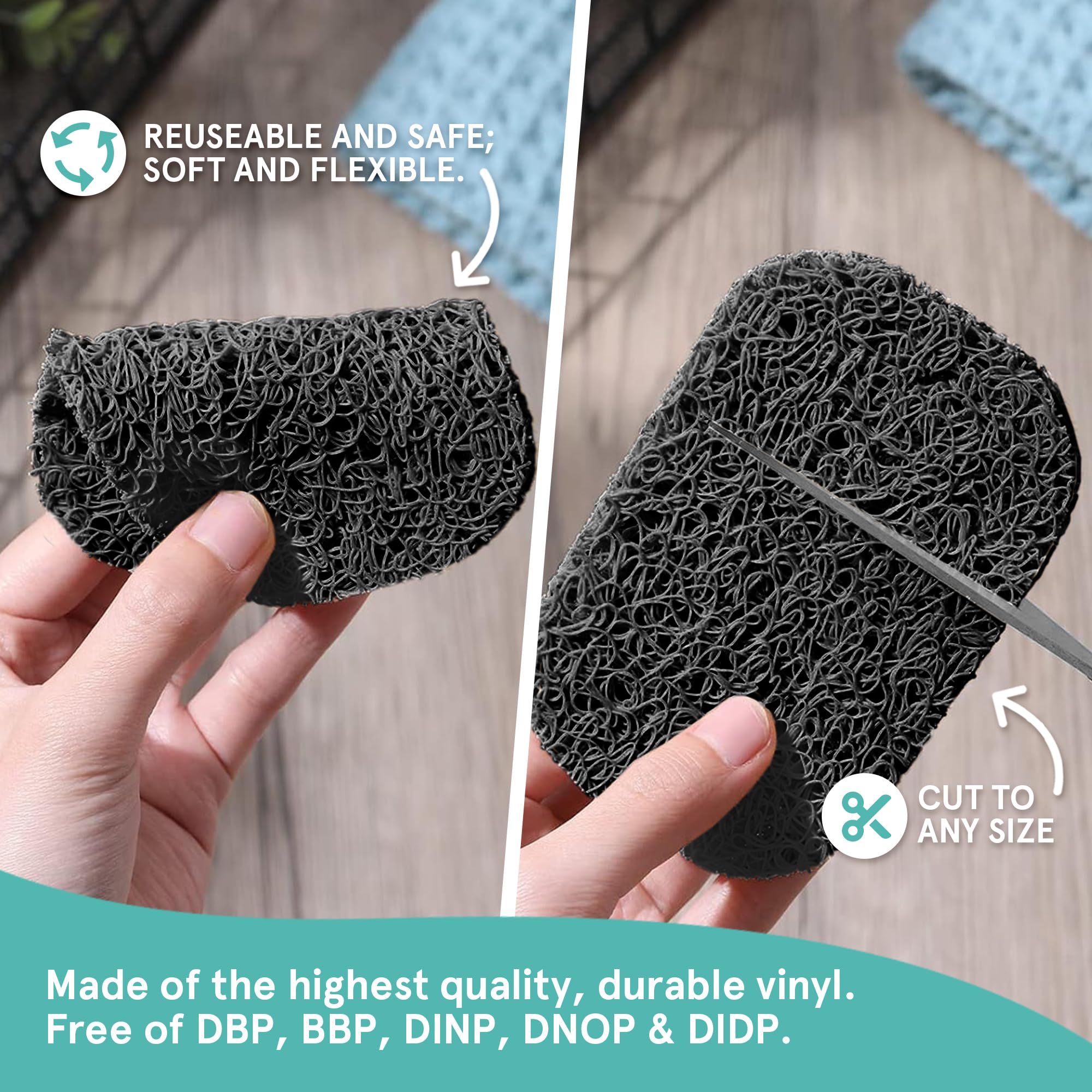 Soap Saver by Smith’s® | Extend Your Soap’s Life | 14 cm (L) x 8 cm (W) x 1.2 cm (H) | Black / 2 Pack | 50% Thicker | Enhanced Design