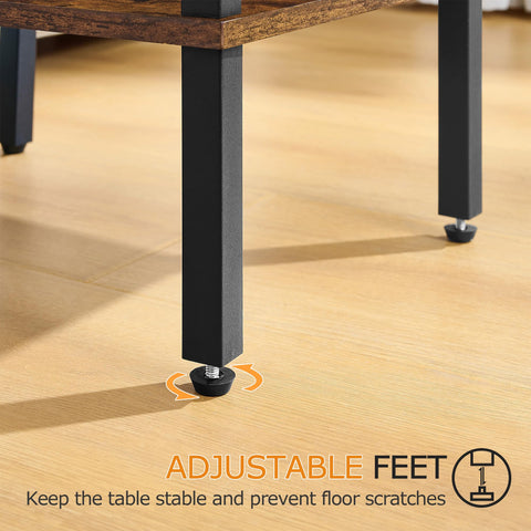 Gewudraw Side Table, 2-Tier Narrow End Table for Living Room, 38x29x54.5 CM