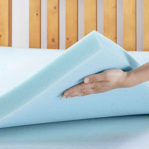 Best Price Mattress CertiPUR-US Certified, Polyester, Blue, Full