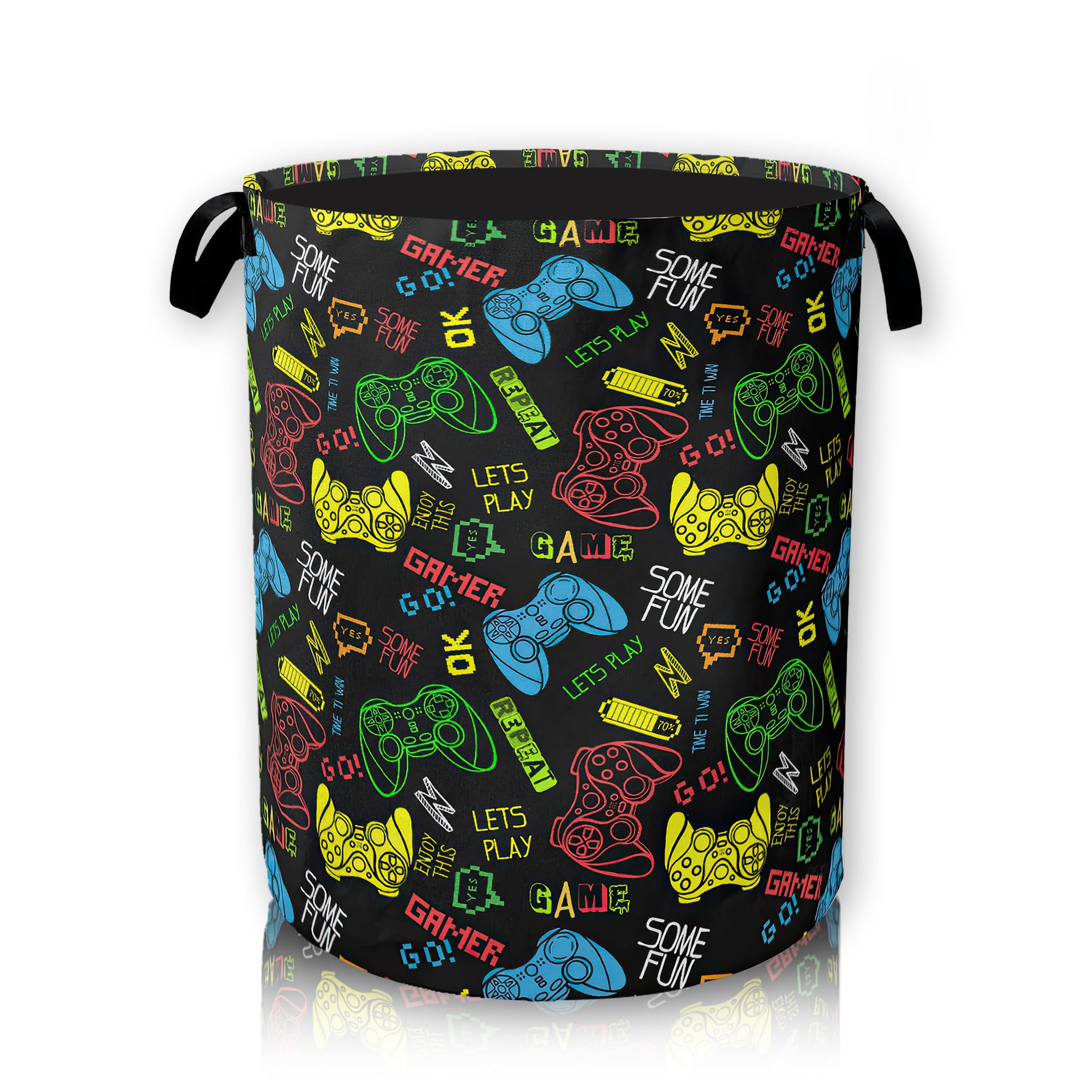 Laundry Basket, Dirty Clothes Basket, Foldable Waterproof Oxford Cloth Storage Basket for Bedroom, Bathroom