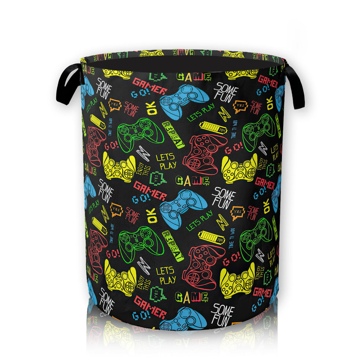 Laundry Basket, Dirty Clothes Basket, Foldable Waterproof Oxford Cloth Storage Basket for Bedroom, Bathroom