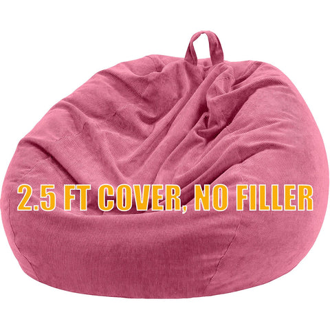 Nobildonna Bean Bag Chair Cover (No Filler) for Kids Beanbag Stuffed Animal Storage Without Filling Plush Toys Holder and Organizer Soft Premium