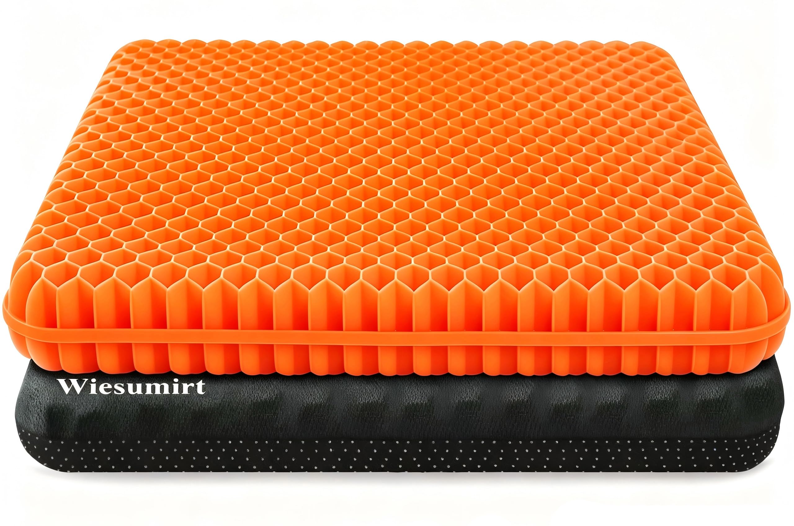 Plus Size Gel Seat Cushion, 50×50×4cm, Large and Thick Supportive Seat Cushion for Pressure Relief for Buttock, Sciatica, Tailbone Pain