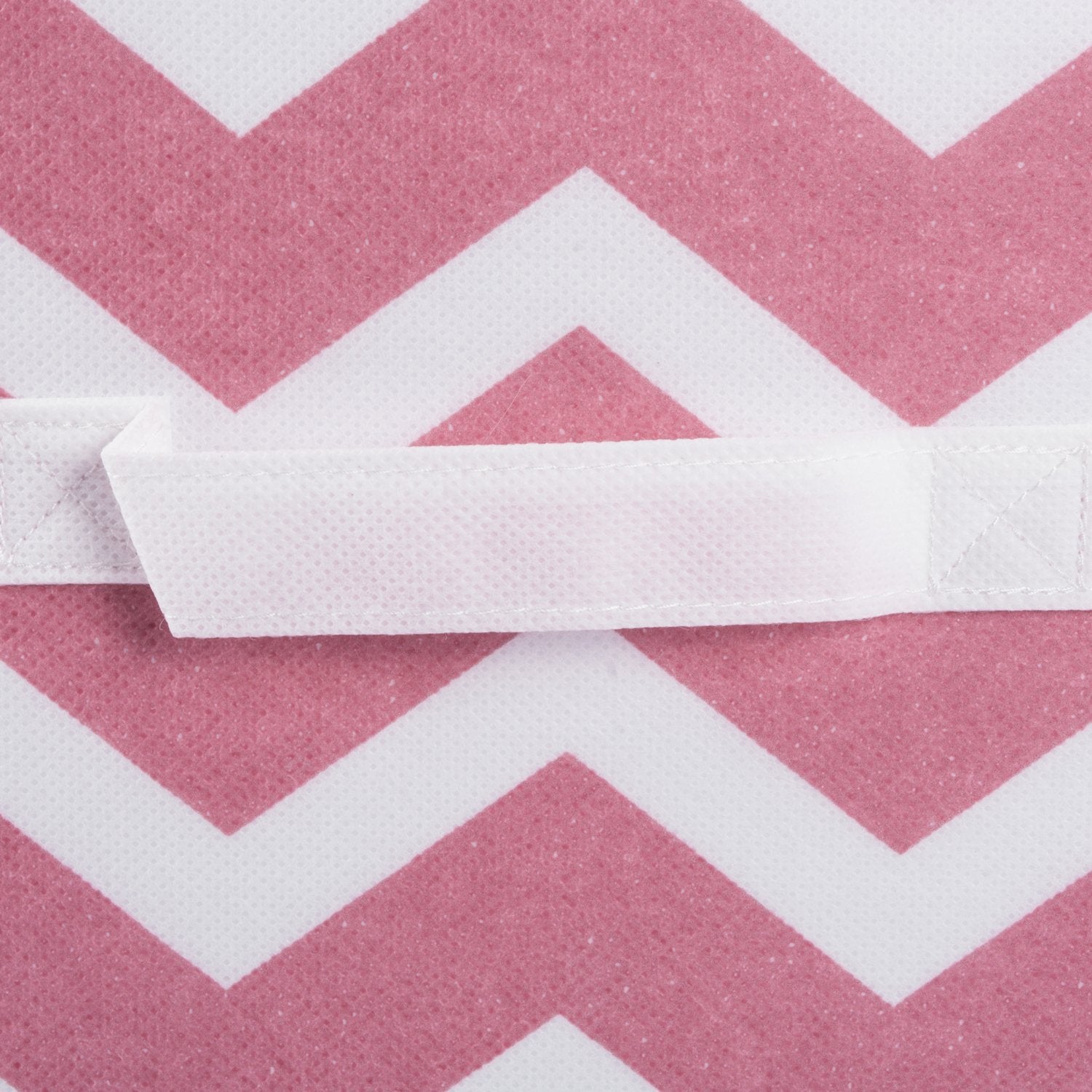 DII Fold-able Fabric Storage Container, 11 x 11 x 11-Inch, Set of 2, Rose Chevron, Small (2)