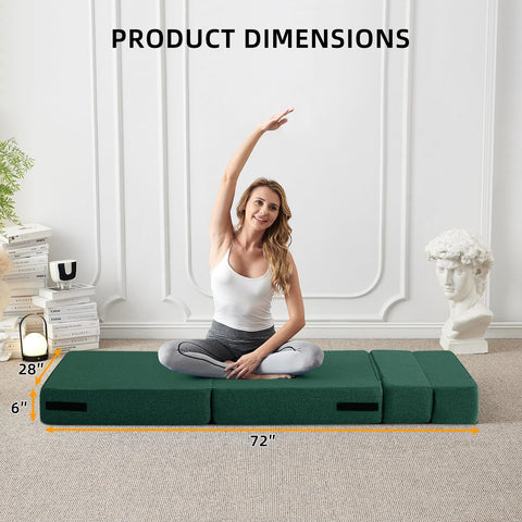 FILUXE Convertible Folding Sofa Bed-Sleeper Chair with Pillow, Modern Linen Fabric Floor & Futon Couch