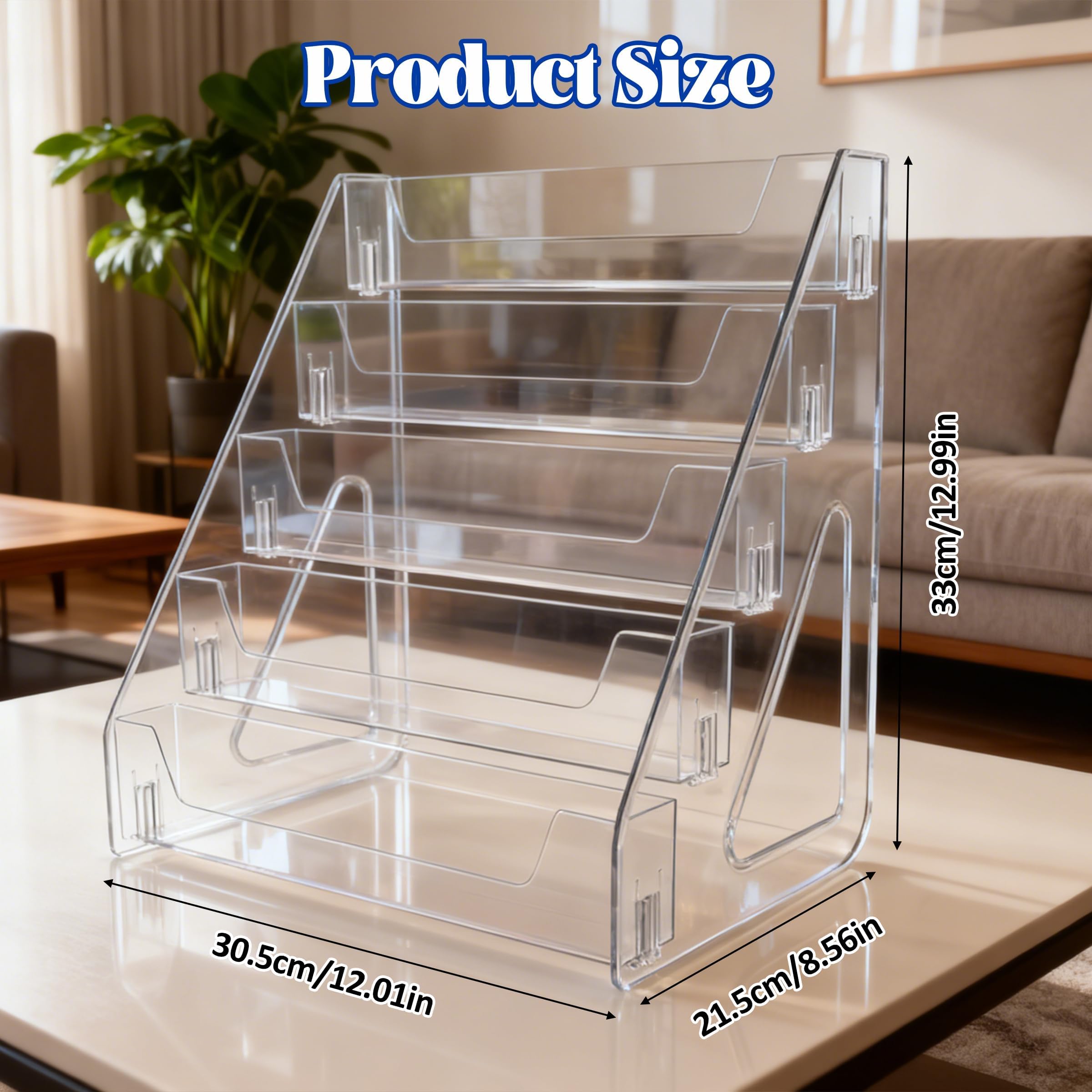 Trading Card Display Stand, 5 Tier Acrylic Holder For Sports Graded Cards